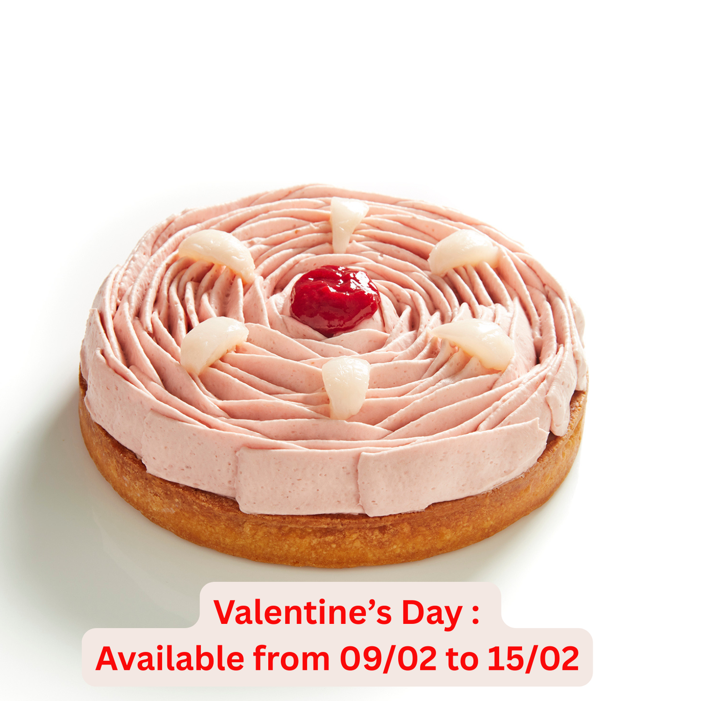 Raspberry & Lychee Tart