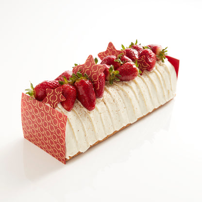 Strawberry Xmas Logs